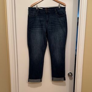 Women's KUT from the Kloth Dark Blue Boyfriend Jeans